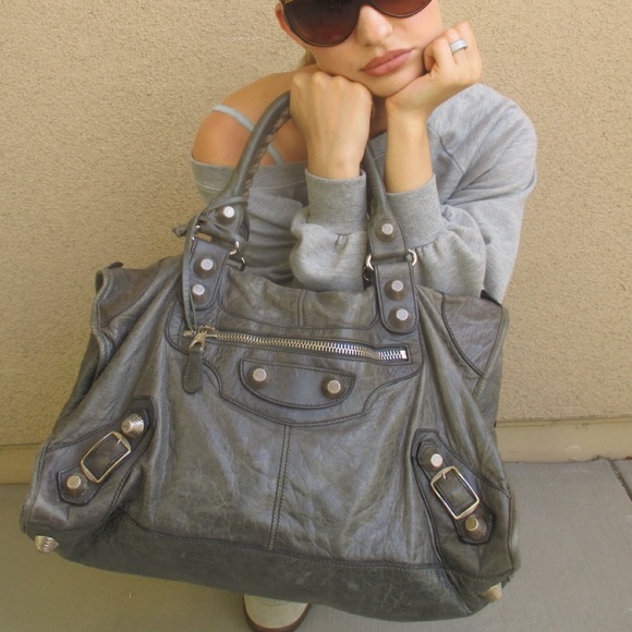 Balenciaga Handbags - Balenciaga Giant Work Bag in Grey